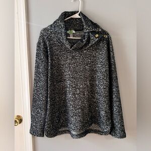 Women's Calvin Klein Black and White Sweater